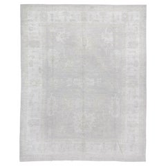 Übergroßer Oushak-Teppich, hellgraues Grundfeld, CIRCA 1930