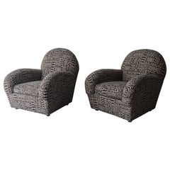 Paire de chaises longues postmodernes surdimensionnées