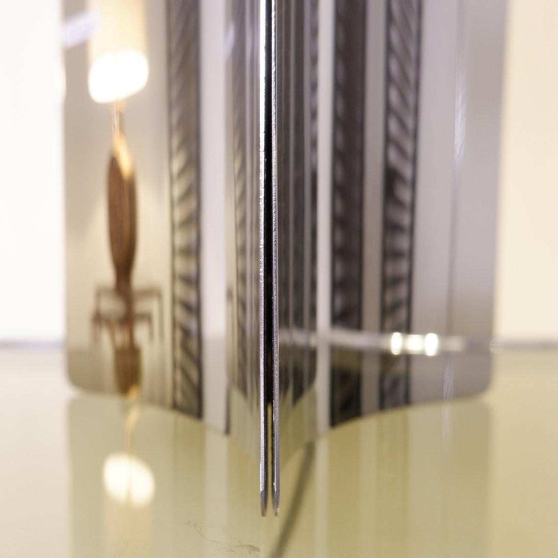 Oversized pair of table lamps in the Willy Rizzo style - 1970s In Good Condition For Sale In Linkebeek, BE