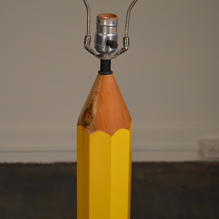 Oversized Pencil Floor Lamp by Lightolier at 1stDibs