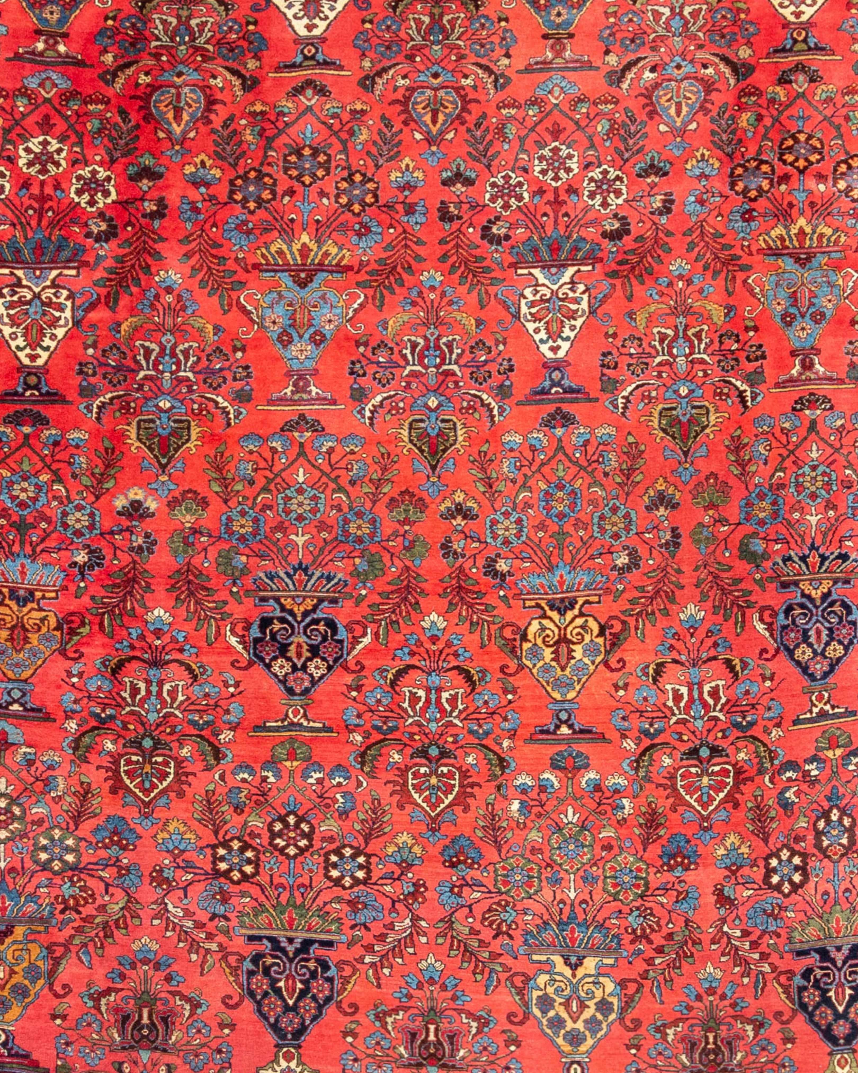 Oversized Persian Bidjar Carpet, c. 1900 In Excellent Condition For Sale In San Francisco, CA