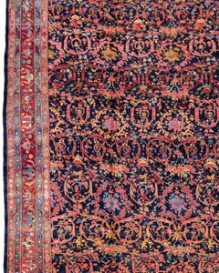 Oversized Persian Bidjar Carpet, Early 20th Century