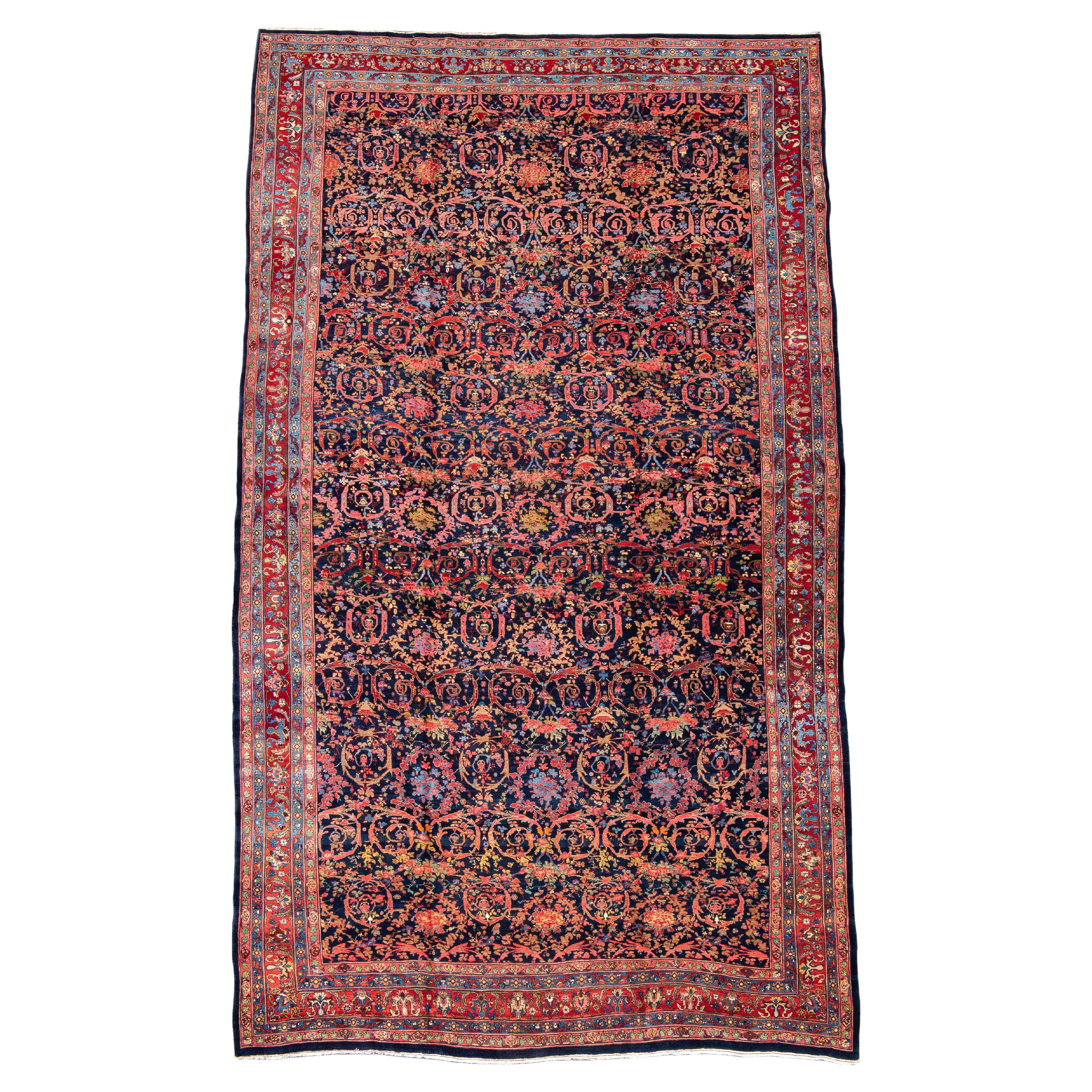 Tapis persan Bidjar surdimensionné, début du 20e siècle