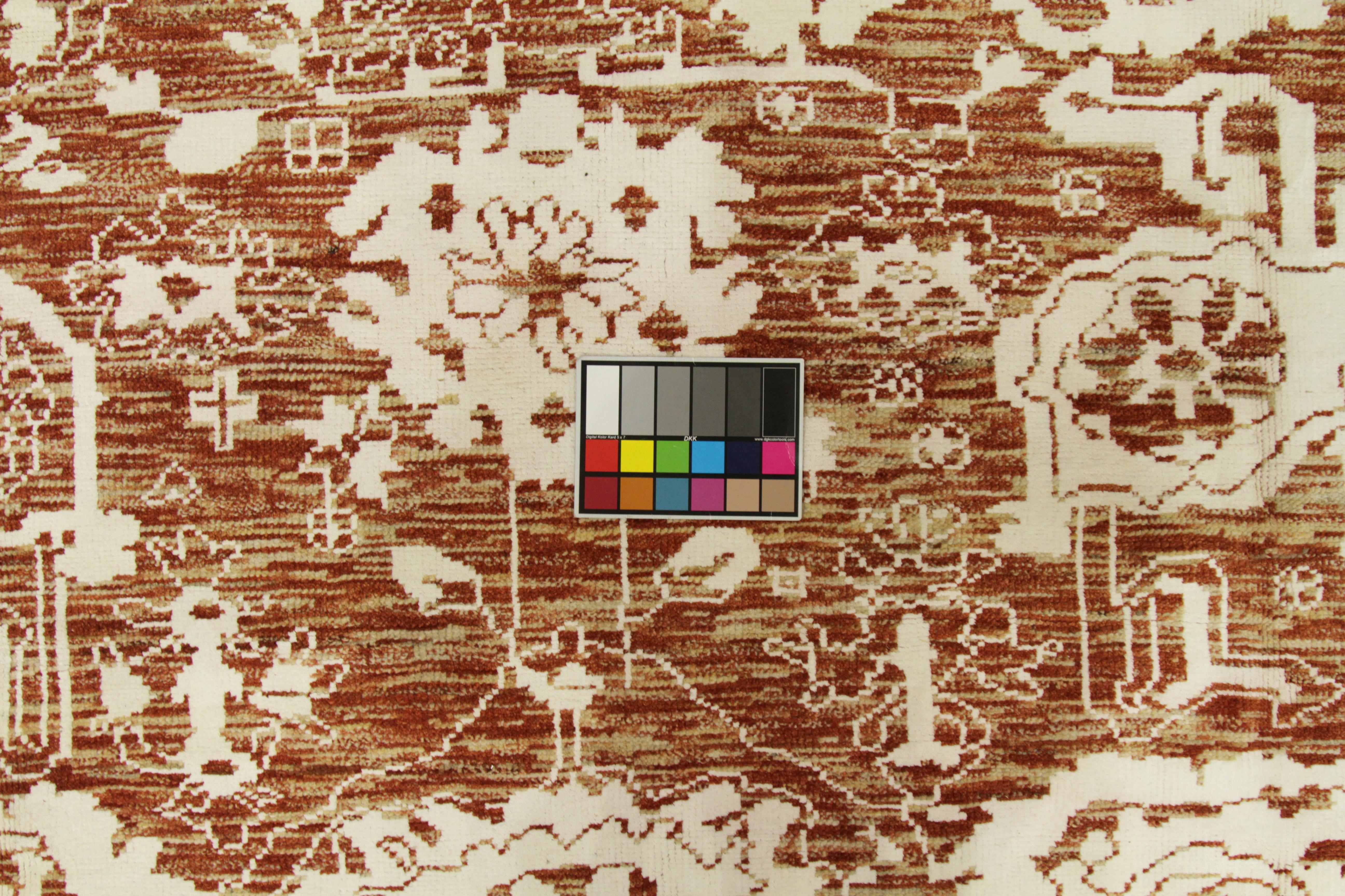 rust colored persian rug