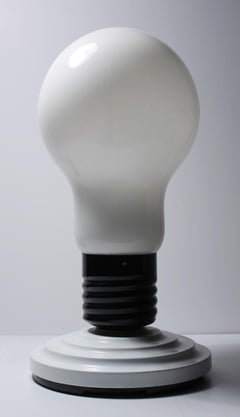 Oversized Pop Art Post Modern Memphis Glass Light Bulb Lamp