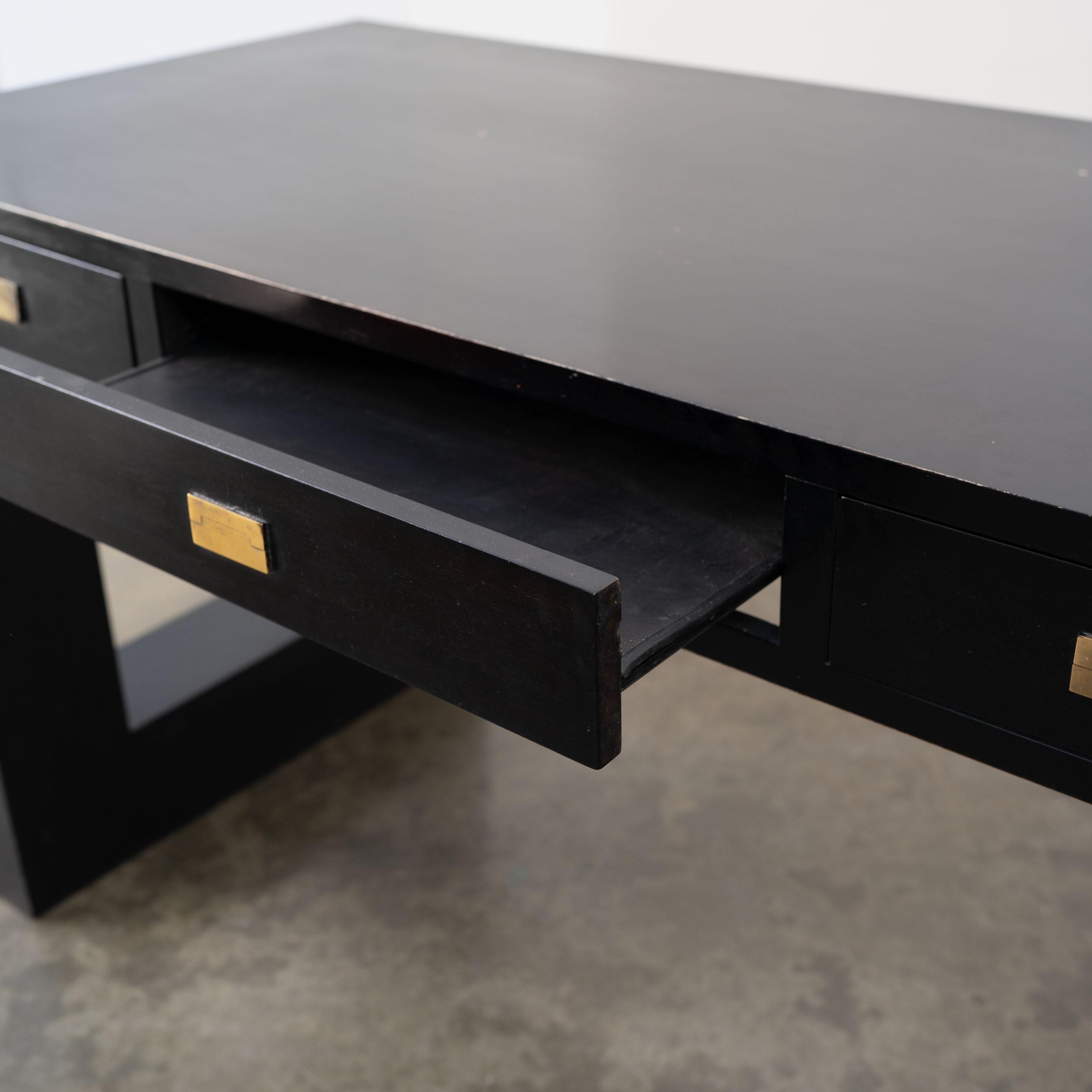 Wood Oversized Postmodern Desk For Sale