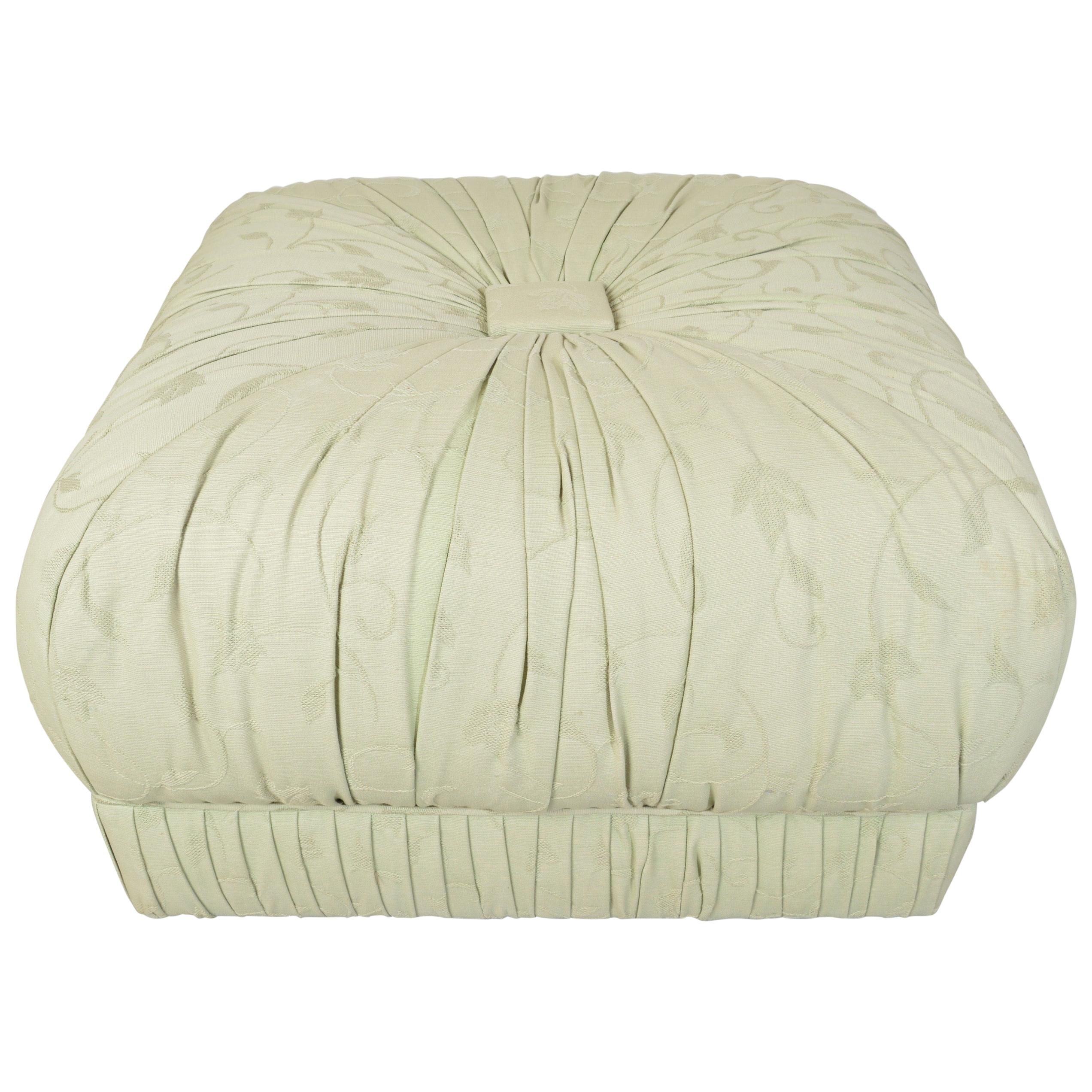 Oversized Pouf Ottoman on Casters by Pace Collection