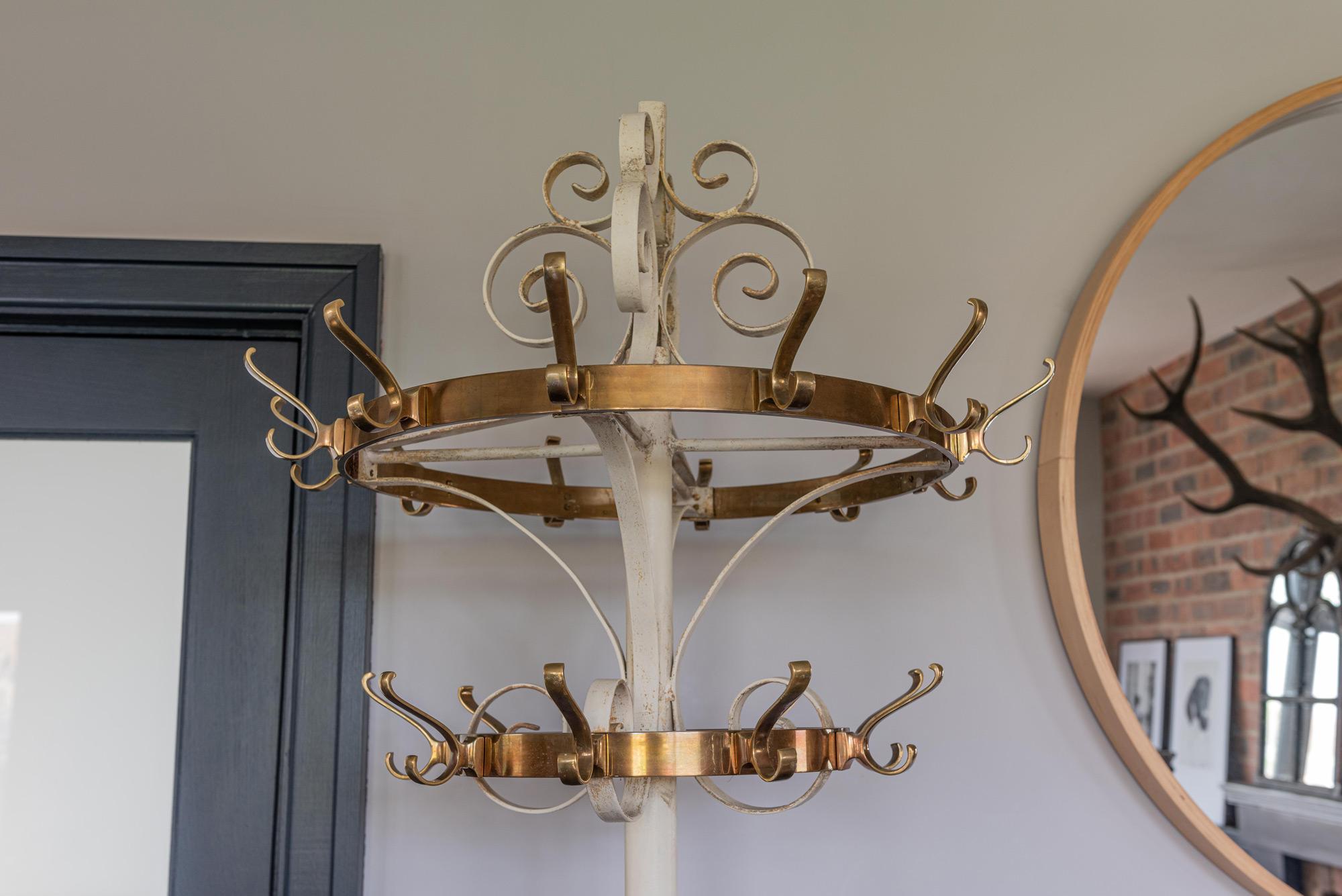 wrought iron hat stand