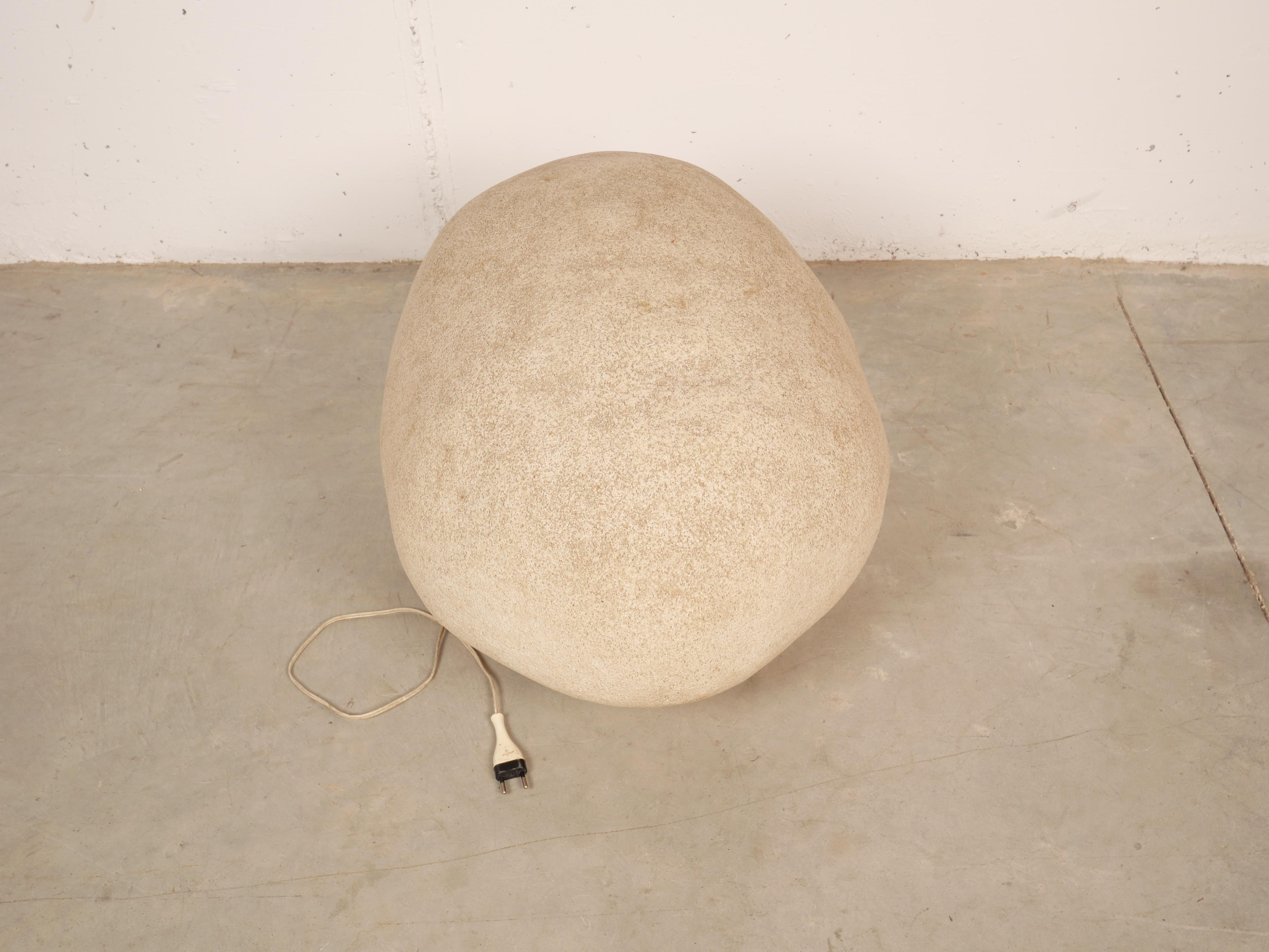 French Oversized Rock Lamp 