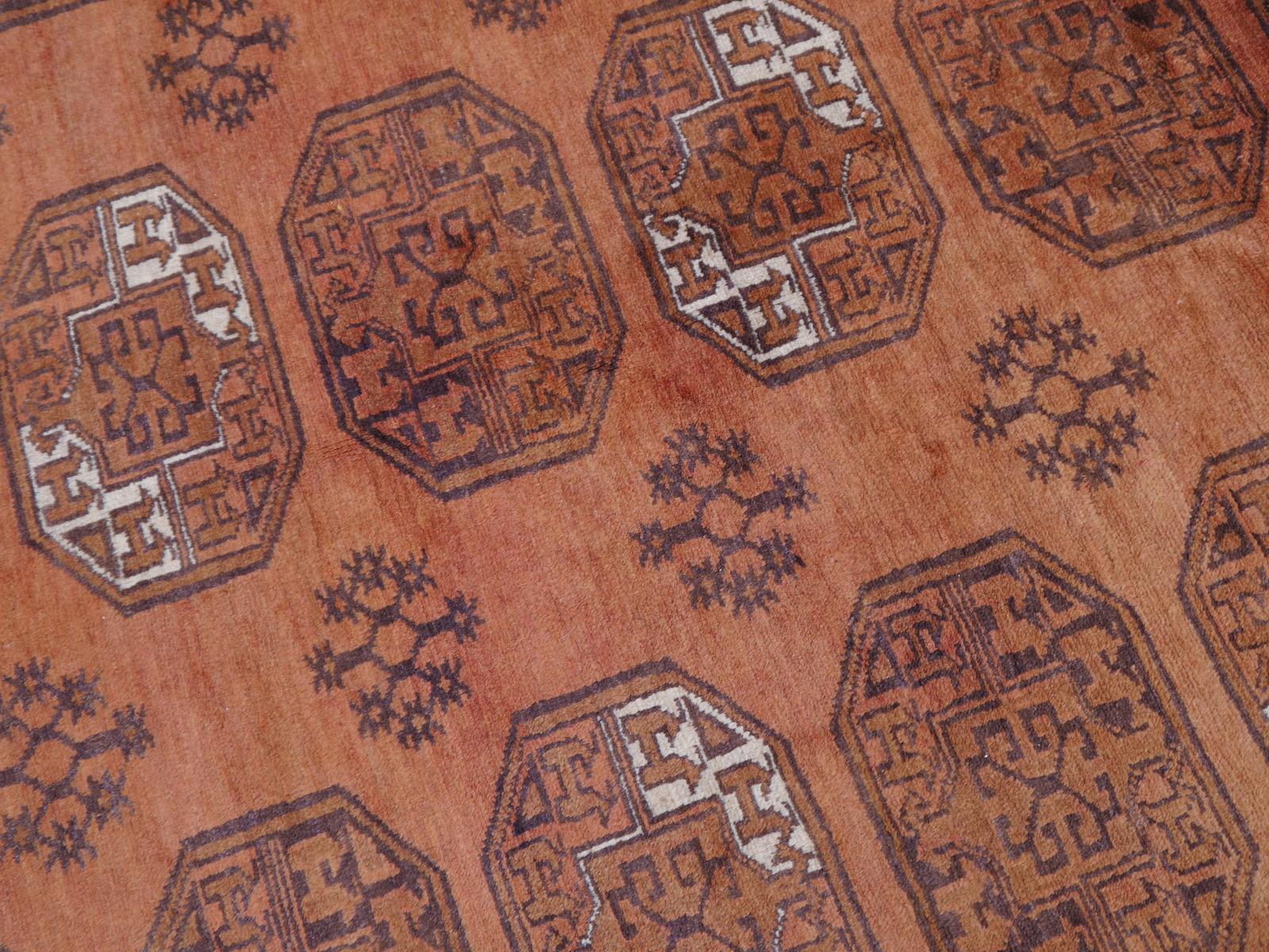 10 x 13 ft Oversized Rug Ersari Tribal Turkoman Hand Knotted Semi Antique Carpet For Sale 5