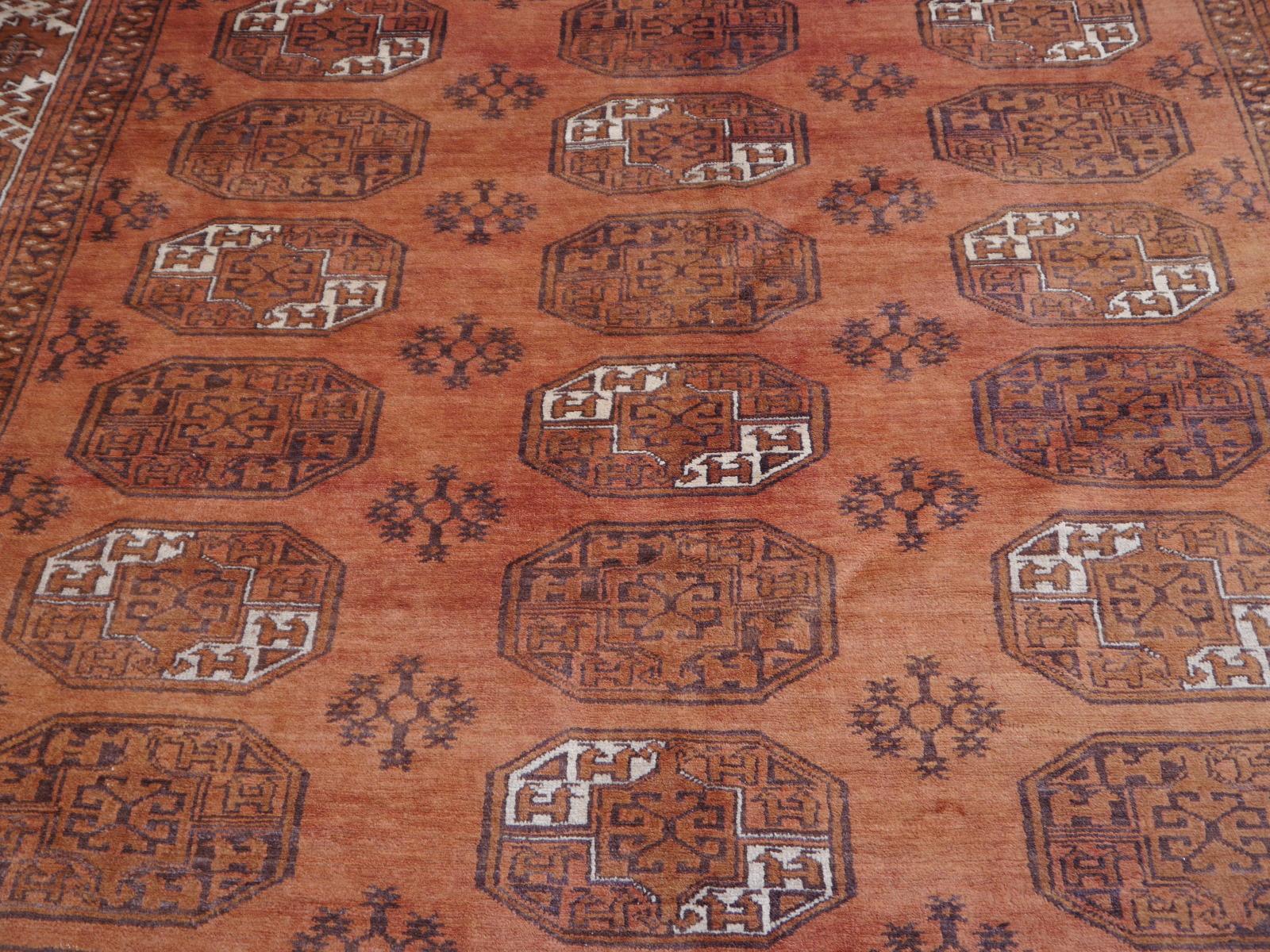 Tappeto Ersari Tribale Turkoman annodato a mano semi-antico 10 x 13 piedi in vendita 8