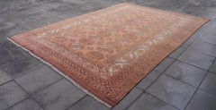 10 x 13 ft Oversized Rug Ersari Tribal Turkoman Hand Knotted Semi Antique Carpet