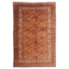 10 x 13 ft Oversized Rug Ersari Tribal Turkoman Hand Knotted Semi Retro Carpet