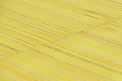 Oversized Rug & Kilim’s Contemporary Kilim in Yellow Stripes & Geometric Pattern