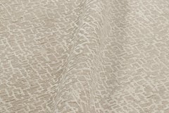 Alfombra nepalesa moderna de Oversized Rug & Kilim con motivos de textura beige y crema
