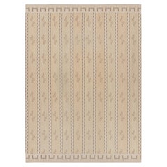 Alfombra de estilo escandinavo Oversized Rug & Kilim en beige con motivos geométricos