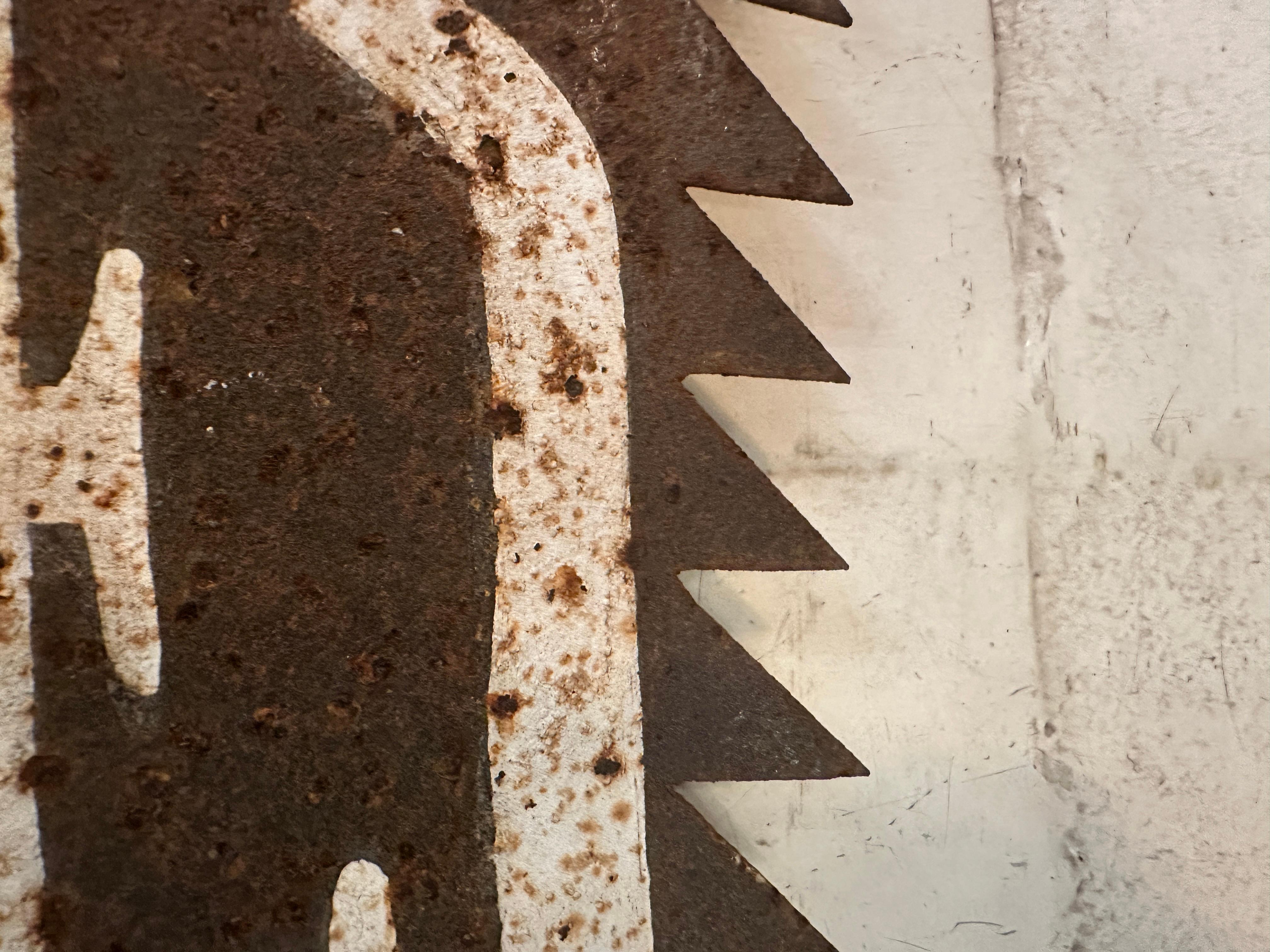 Oversized Saw with (Don't wait for your opportunity, get up and work hard) For Sale 3