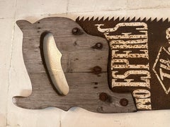 Oversized Saw with (Don't wait for your opportunity, get up and work hard)