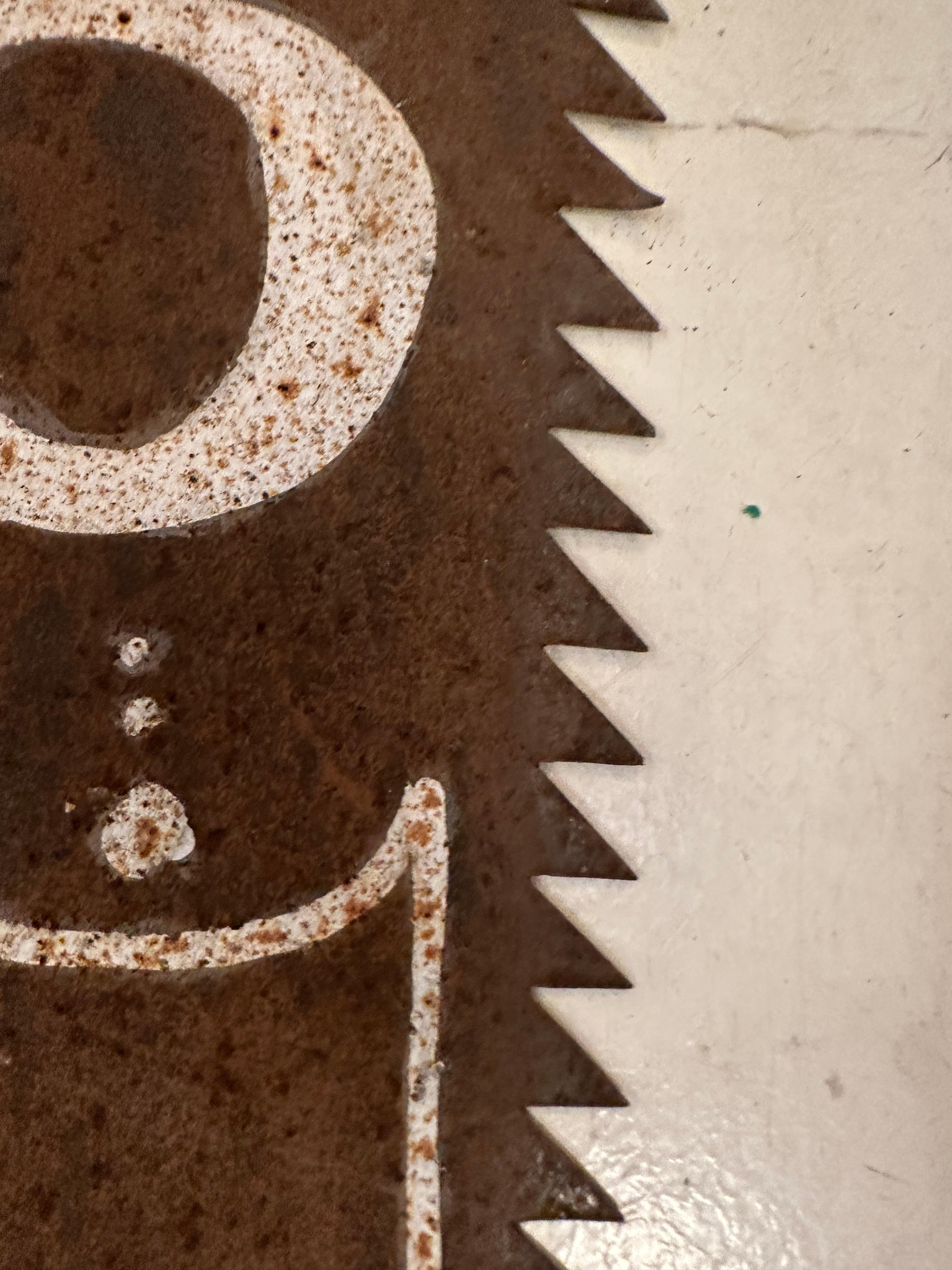 Oversized Saw with (Don't wait for your opportunity, get up and work hard) For Sale 1