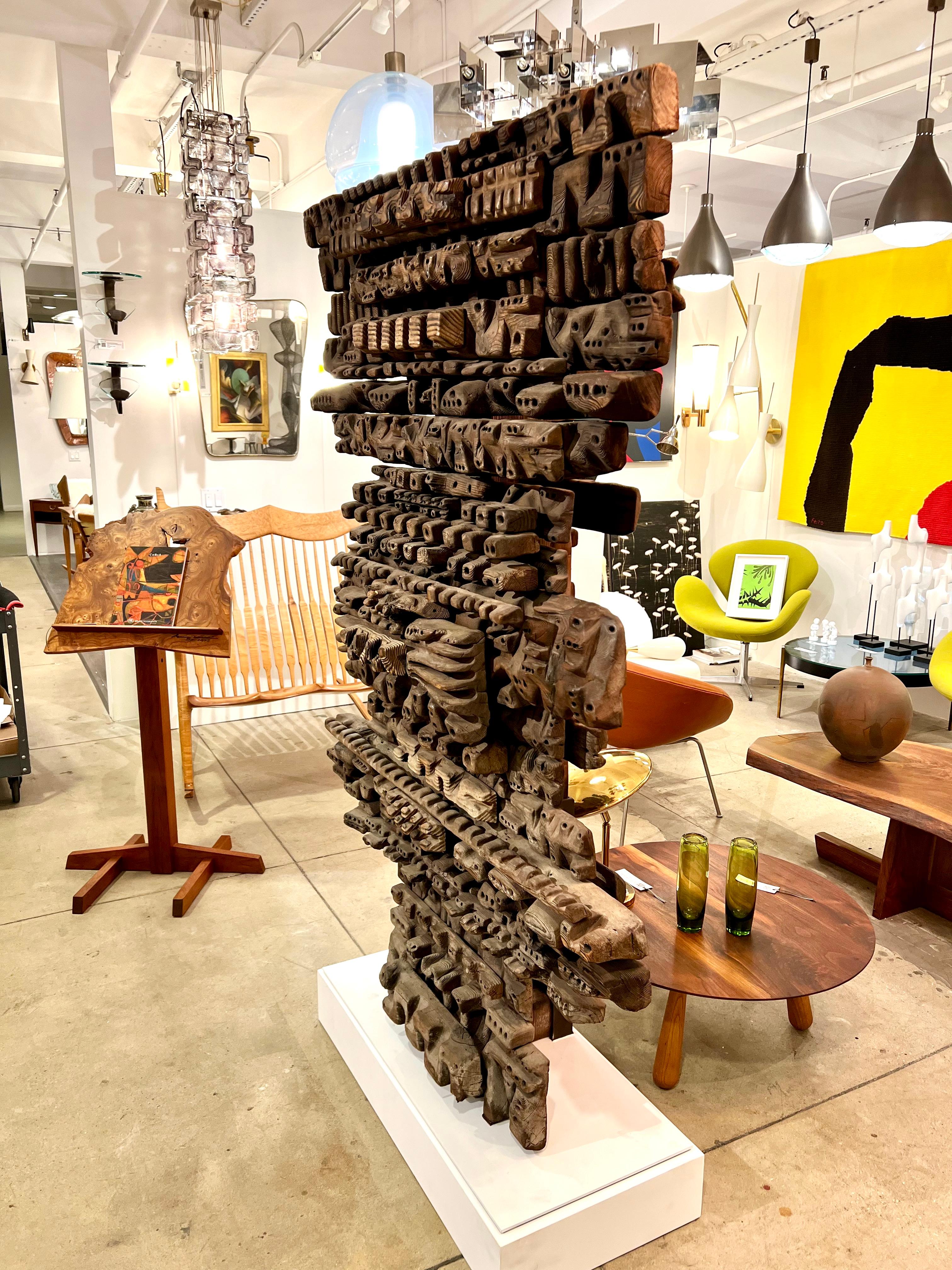 Oversized Sculptural Wood Artwork by Hugo Rodriguez 9