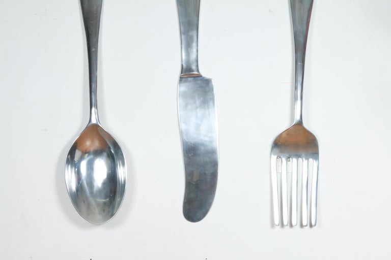 Oversized Set of Kitchen Utensils Wall Decor For Sale at 1stDibs