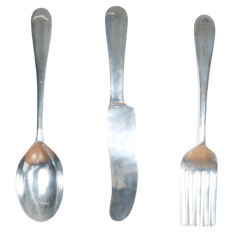 Oversized Set of Kitchen Utensils Wall Decor