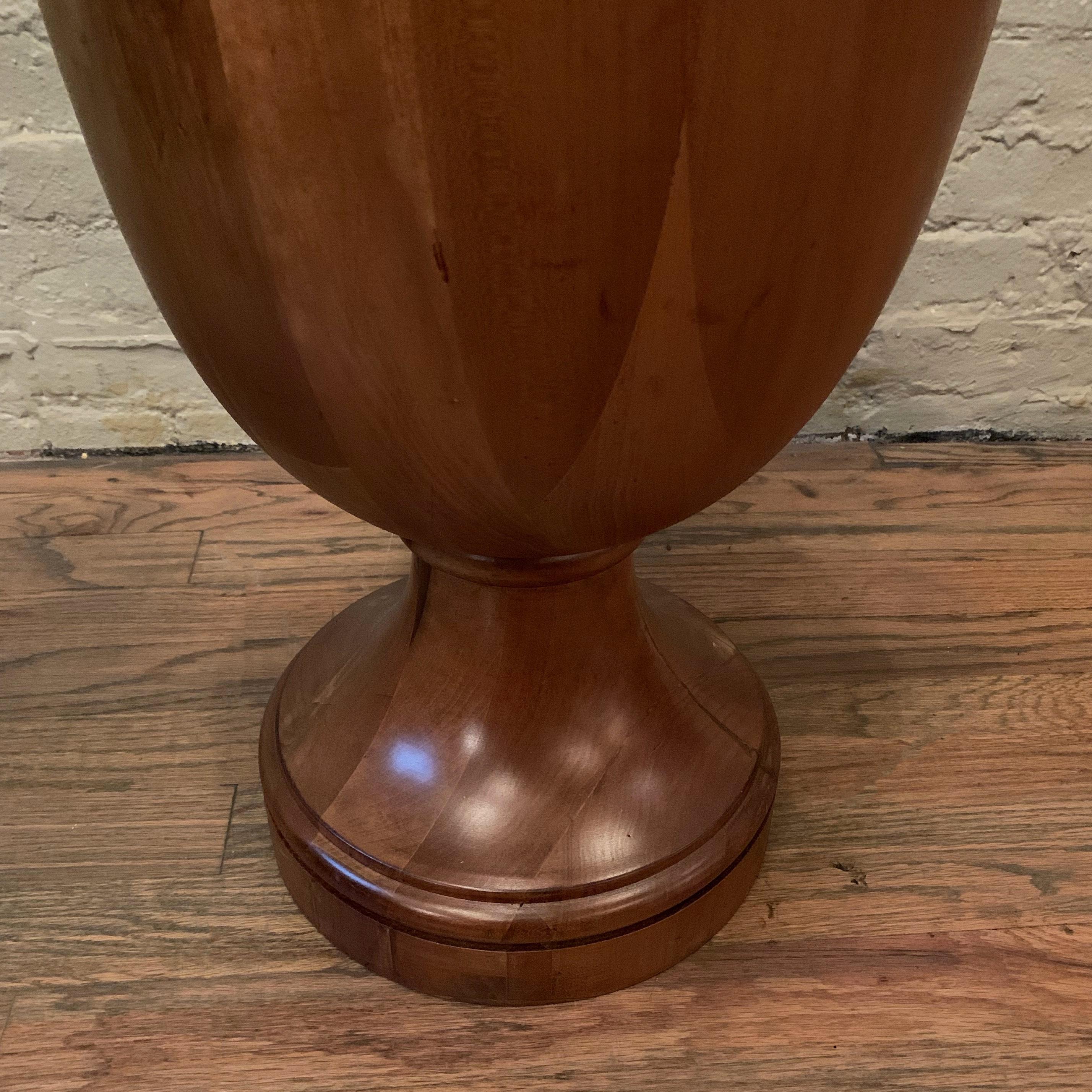 Oversized Solid Mahogany Craftsman Finial Ornament For Sale 2