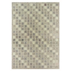 Oversized Swedish Design Flat-Weave Rug in Natural Wool by Doris Leslie Blau