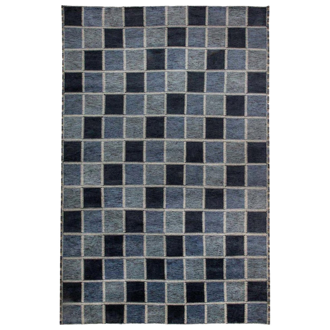 Übergroßer schwedischer Gyllenrutand-Design Blauer Flor von Doris Leslie Blau