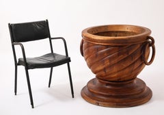 Oversized Swedish Pine Planter, Sweden 1960's