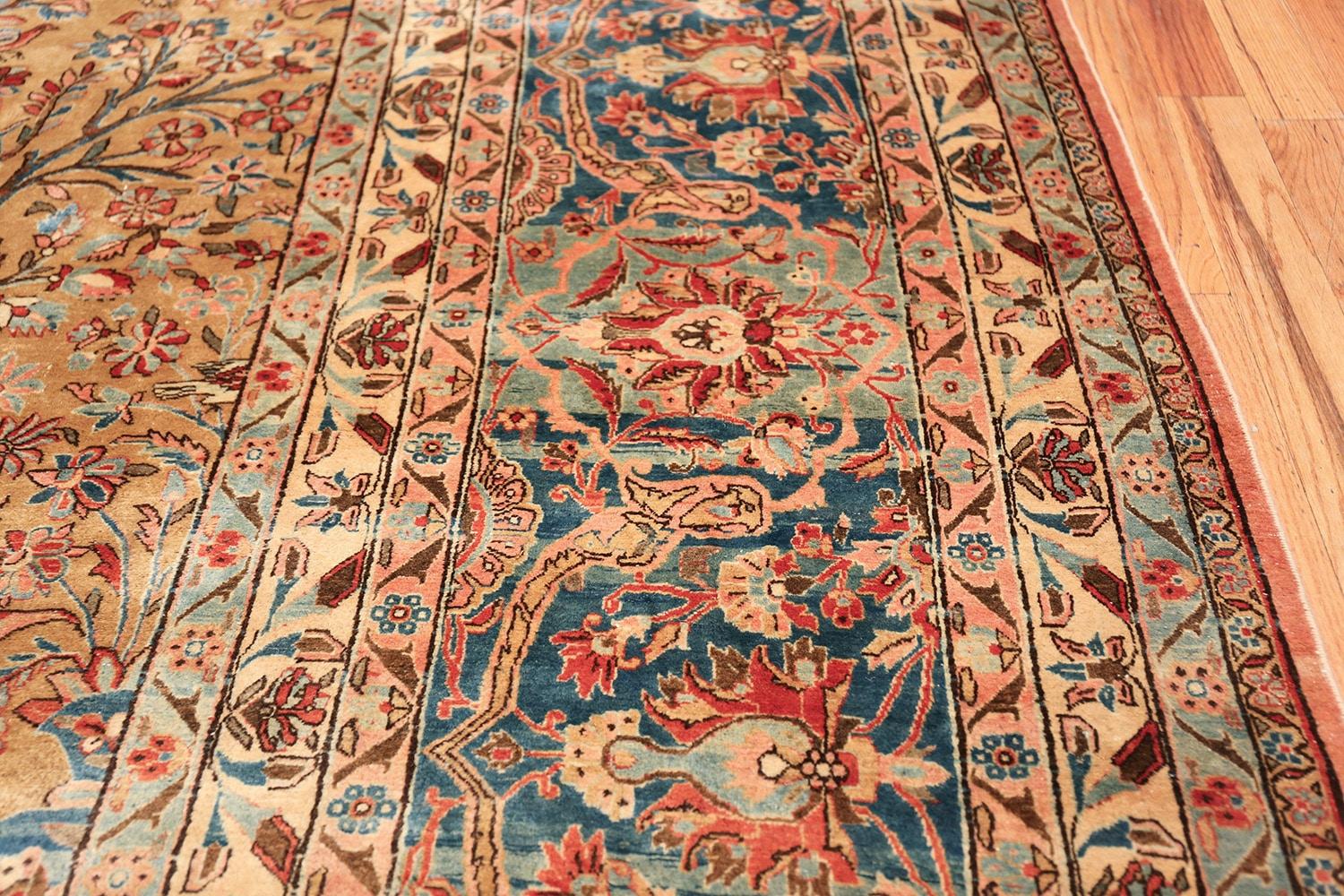 Hand-Knotted Tree of Life Design Antique Persian Kashan Rug. 13' 8