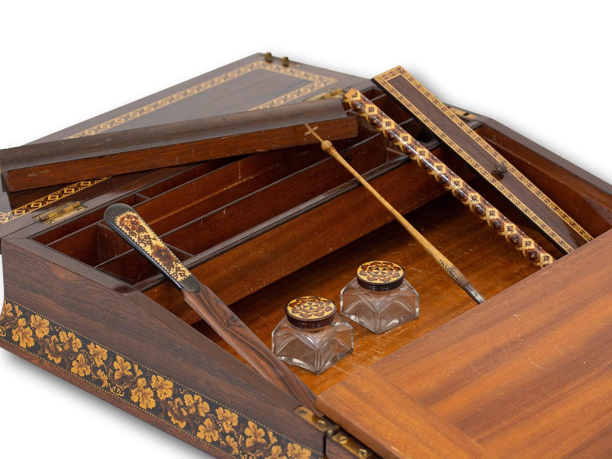 Pendiente de escritura sobredimensionada Tunbridge Ware 8