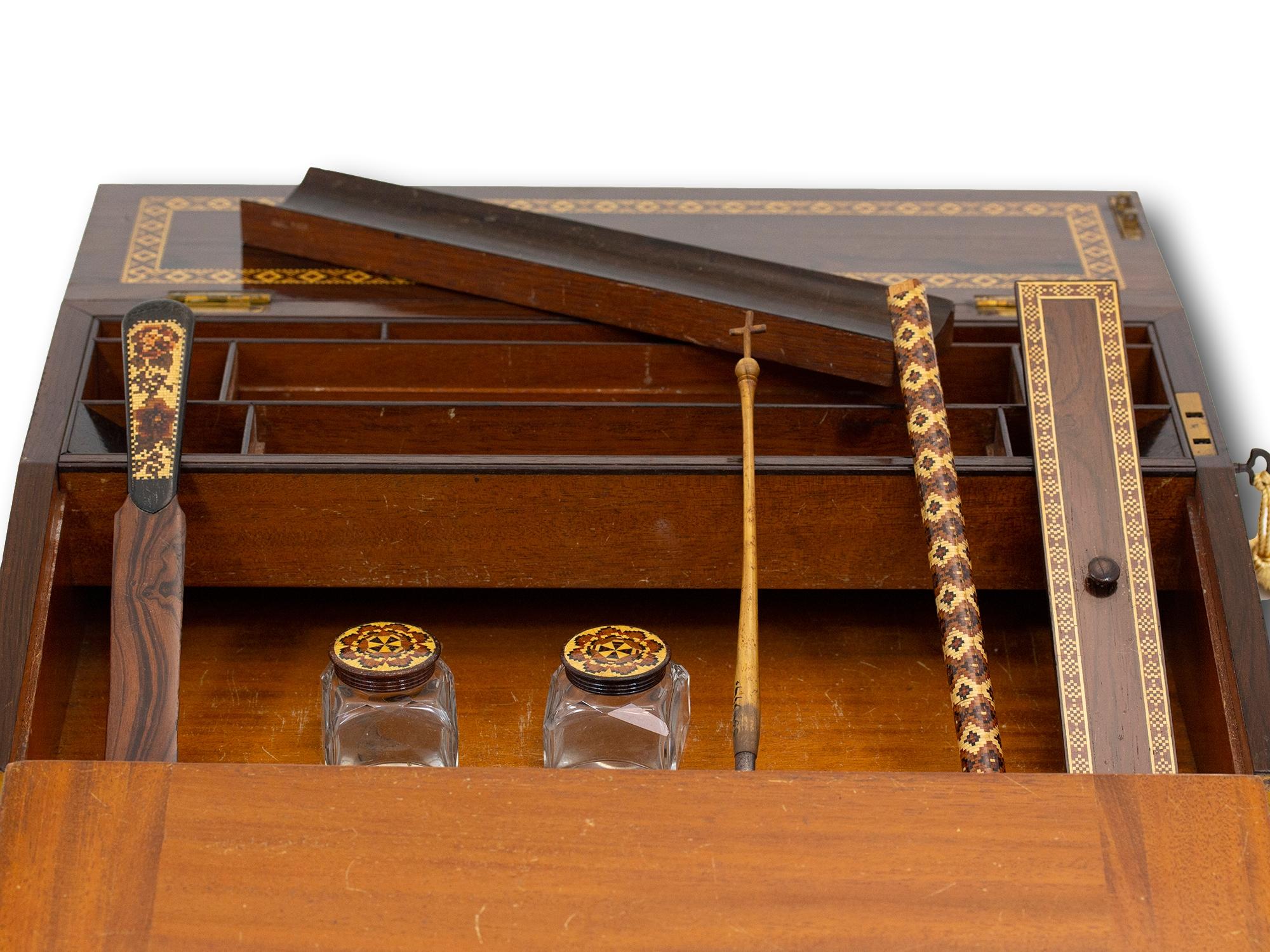 Pendiente de escritura sobredimensionada Tunbridge Ware 9