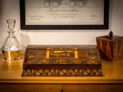 Oversized Tunbridge Ware Writing Slope