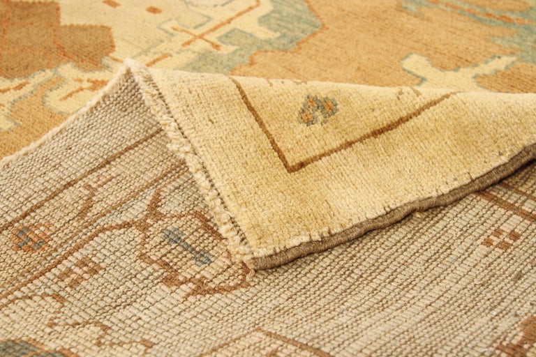 Oversized Turkish Donegal Rug with Red and Gray Botanical Details For