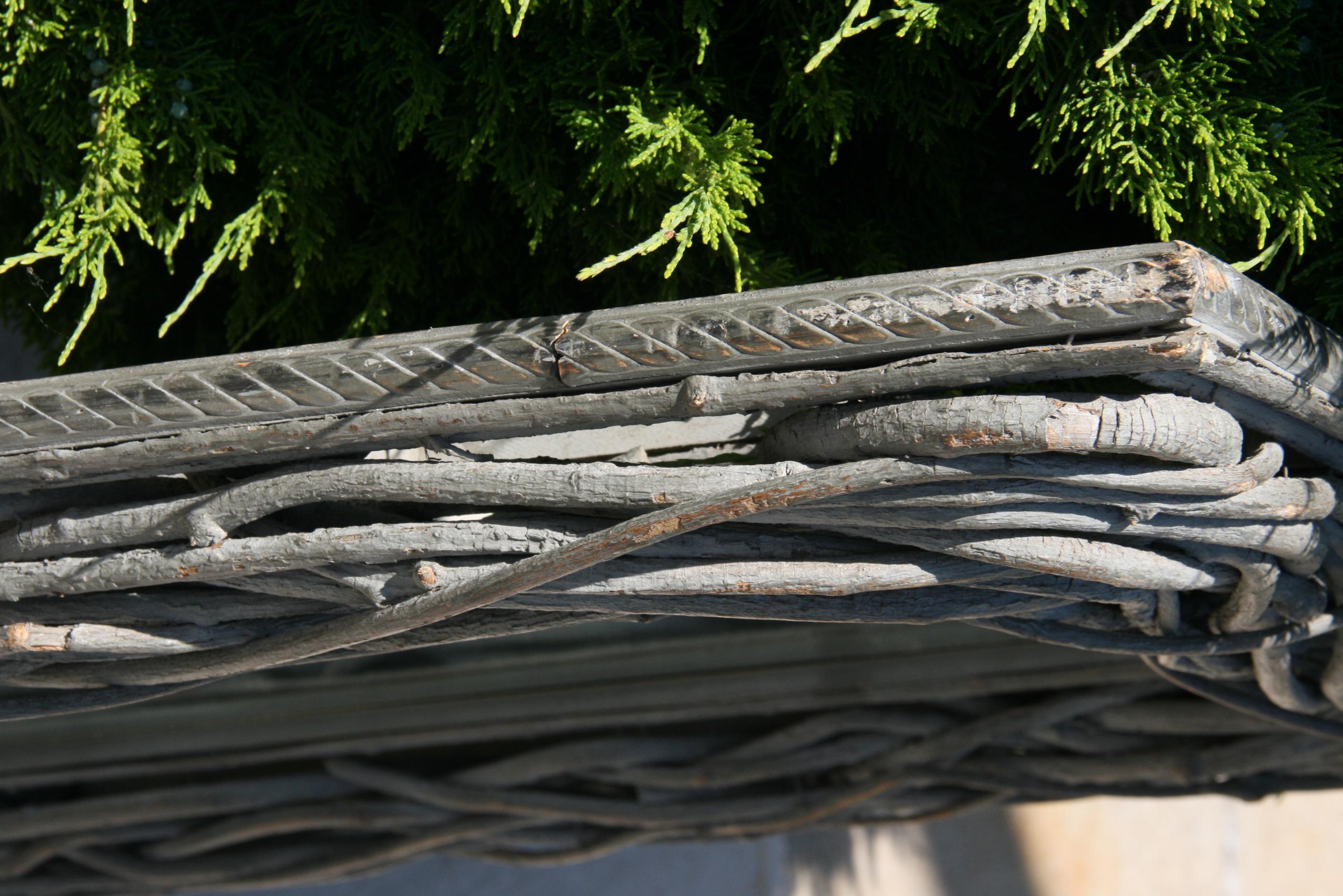 Specchio Twig oversize con vetro smussato in vendita 3