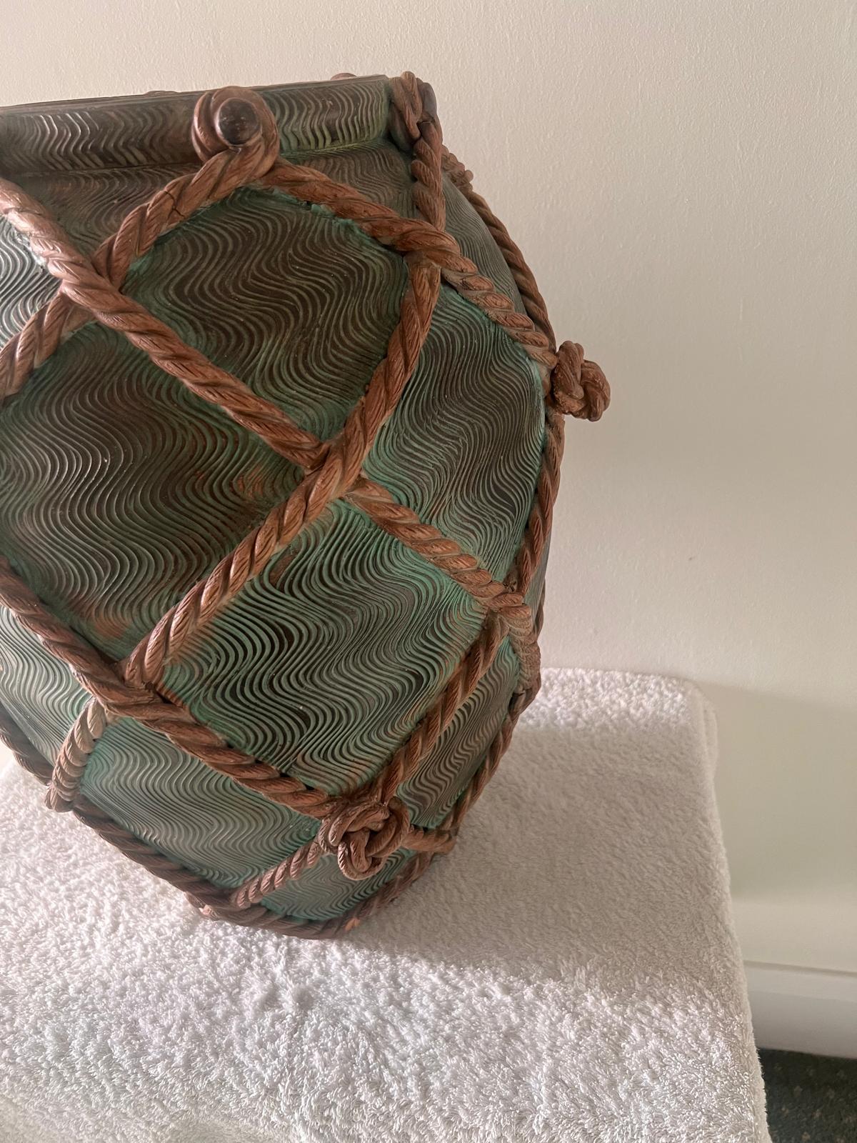 Mid-Century Modern Oversized Vase In Terracotta, Italian c.50's By Ugo Zaccagnini
