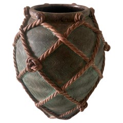 Vaso oversize in terracotta, italiano, anni '50 circa, di Ugo Zaccagnini