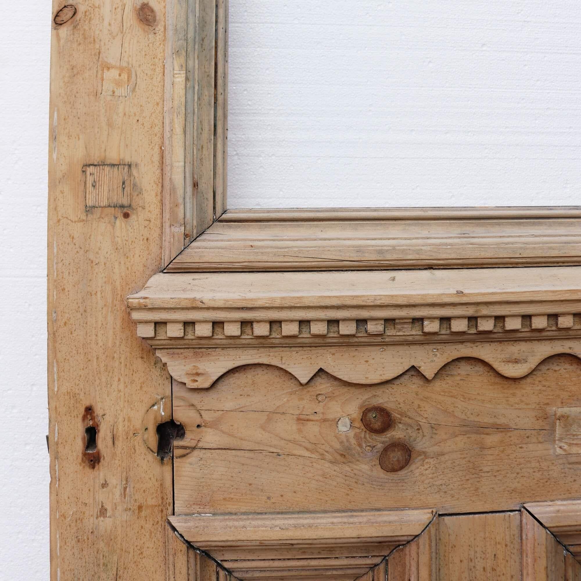 19th Century Oversized Victorian Pine Door for Glazing For Sale