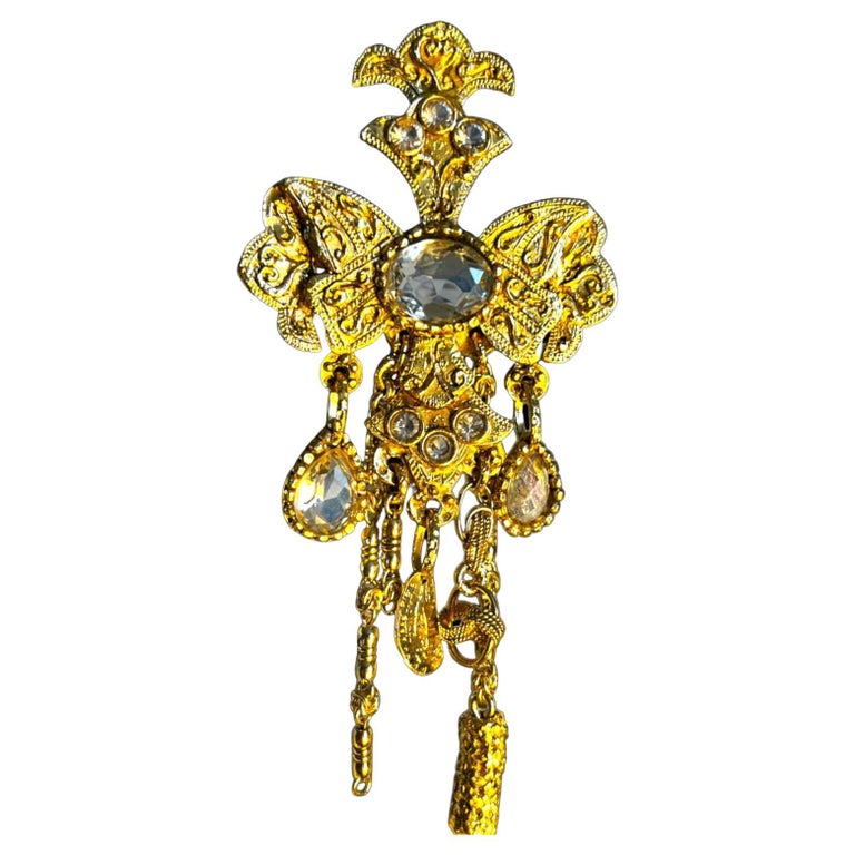 Oversized vintage brooch For Sale at 1stDibs