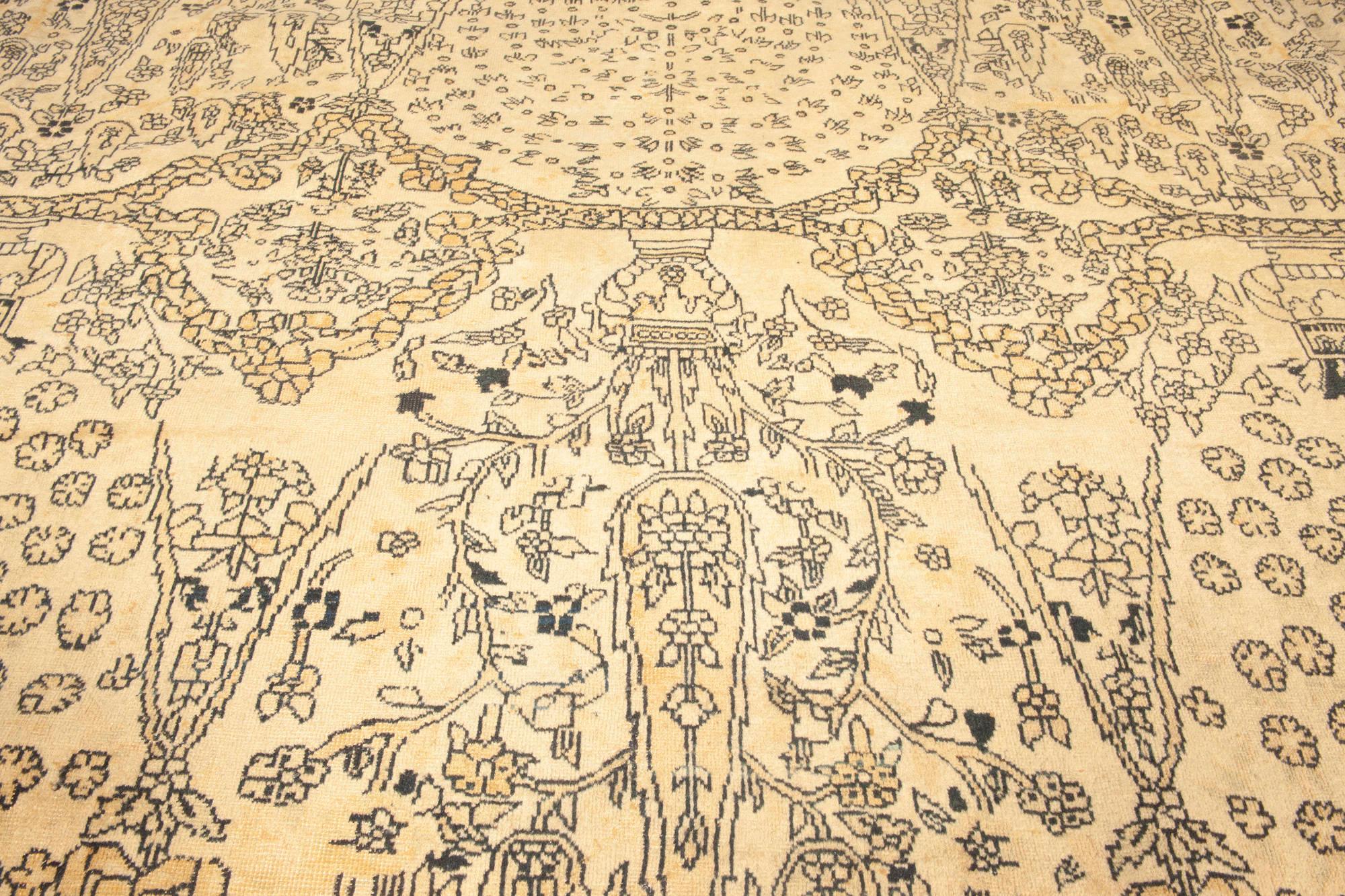Other Oversized Vintage Indian Carpet (size adjusted) For Sale