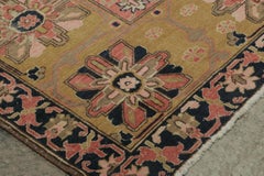 Oversized Vintage Joshagan Persian Rug in Floral Geometric Pattern - Rug & Kilim