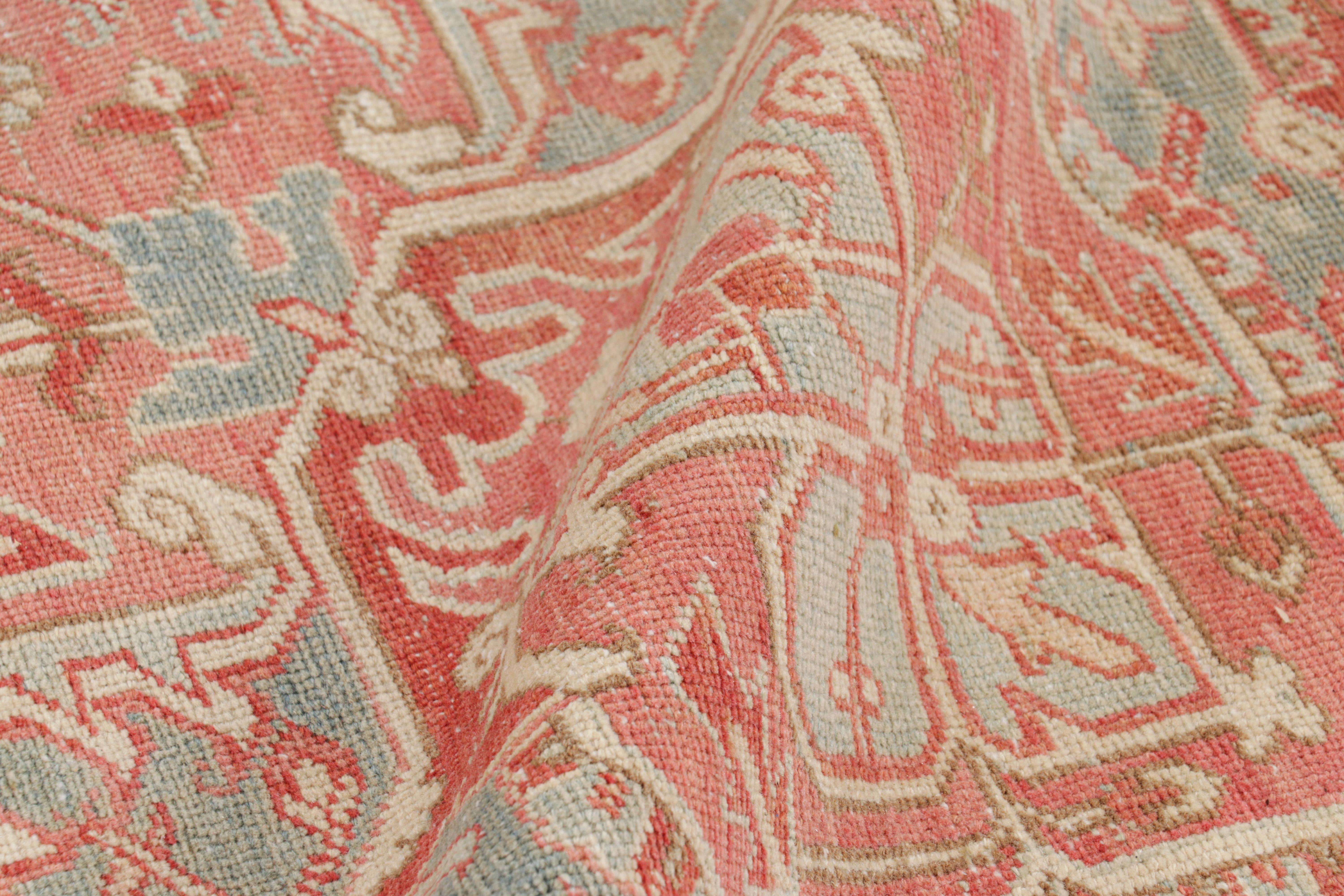 Oversized Vintage Malayer Rug in Red with Floral Medallion, from Rug & Kilim For Sale 1