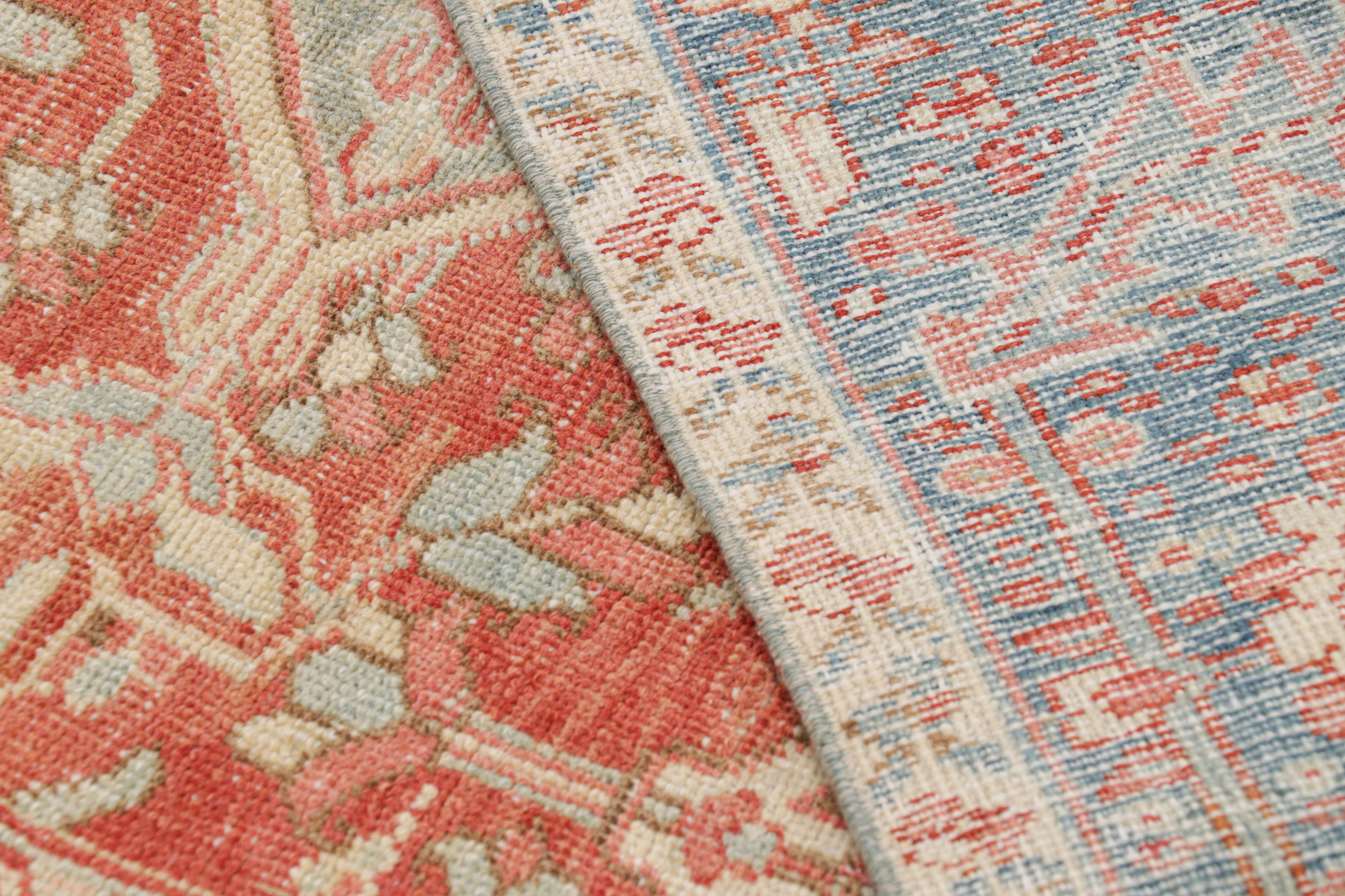 Oversized Vintage Malayer Rug in Red with Floral Medallion, from Rug & Kilim For Sale 2