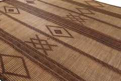 Oversized Vintage Moroccan Tuareg Mat with Geometric Patterns, from Rug & Kilim