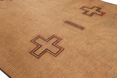 Oversized Vintage Moroccan Tuareg Mat with Geometric Patterns, from Rug & Kilim