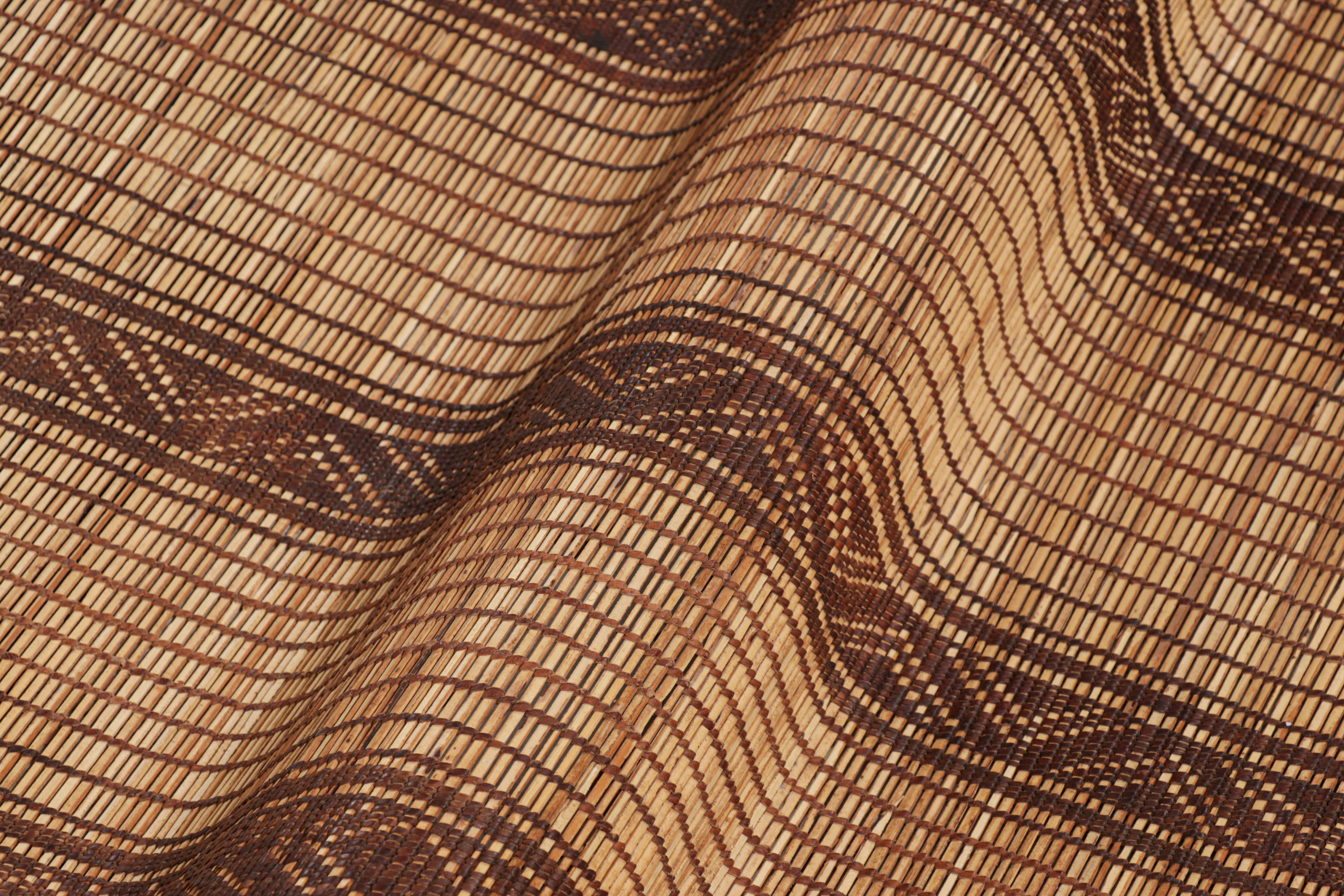 Marocchino Tappetino Tuareg marocchino oversize con strisce geometriche, da Rug & Kilim