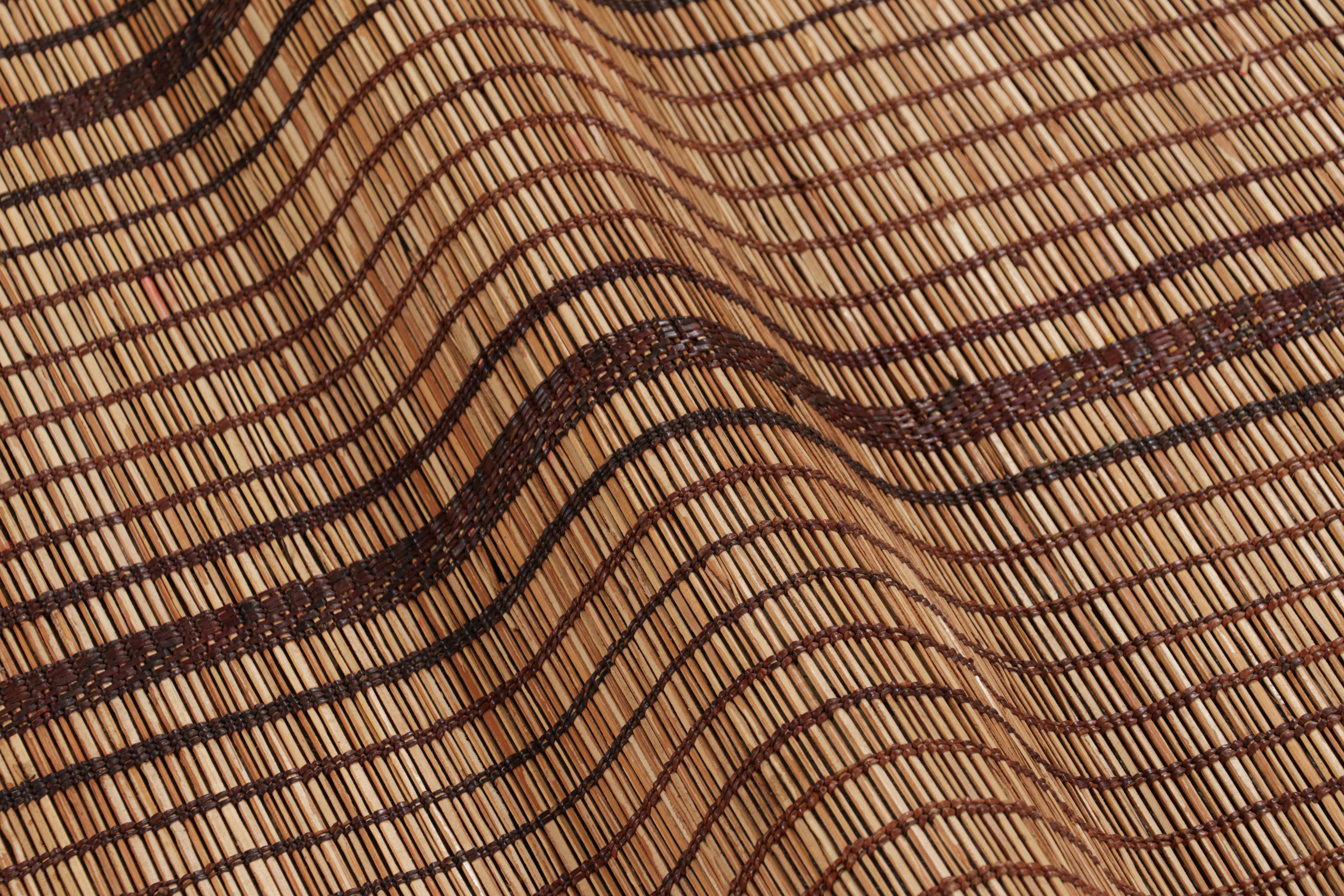 Alfombra Tuareg Vintage Marroquí de Gran Tamaño, con Rayas Geométricas, de Rug & Kilim Tejido a mano en venta