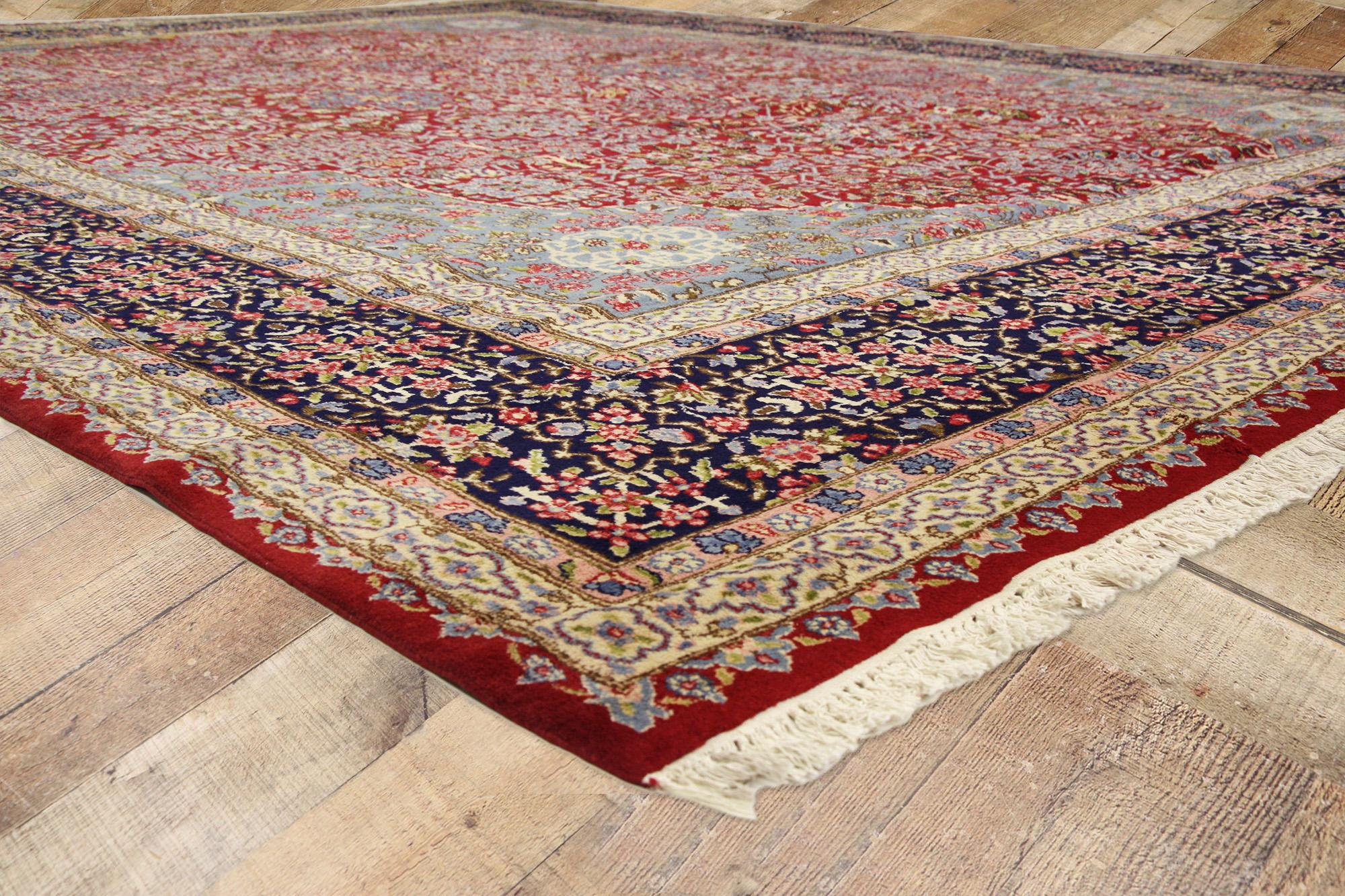 Alfombra persa Kerman de 1950 de estilo tradicional siglo XX en venta