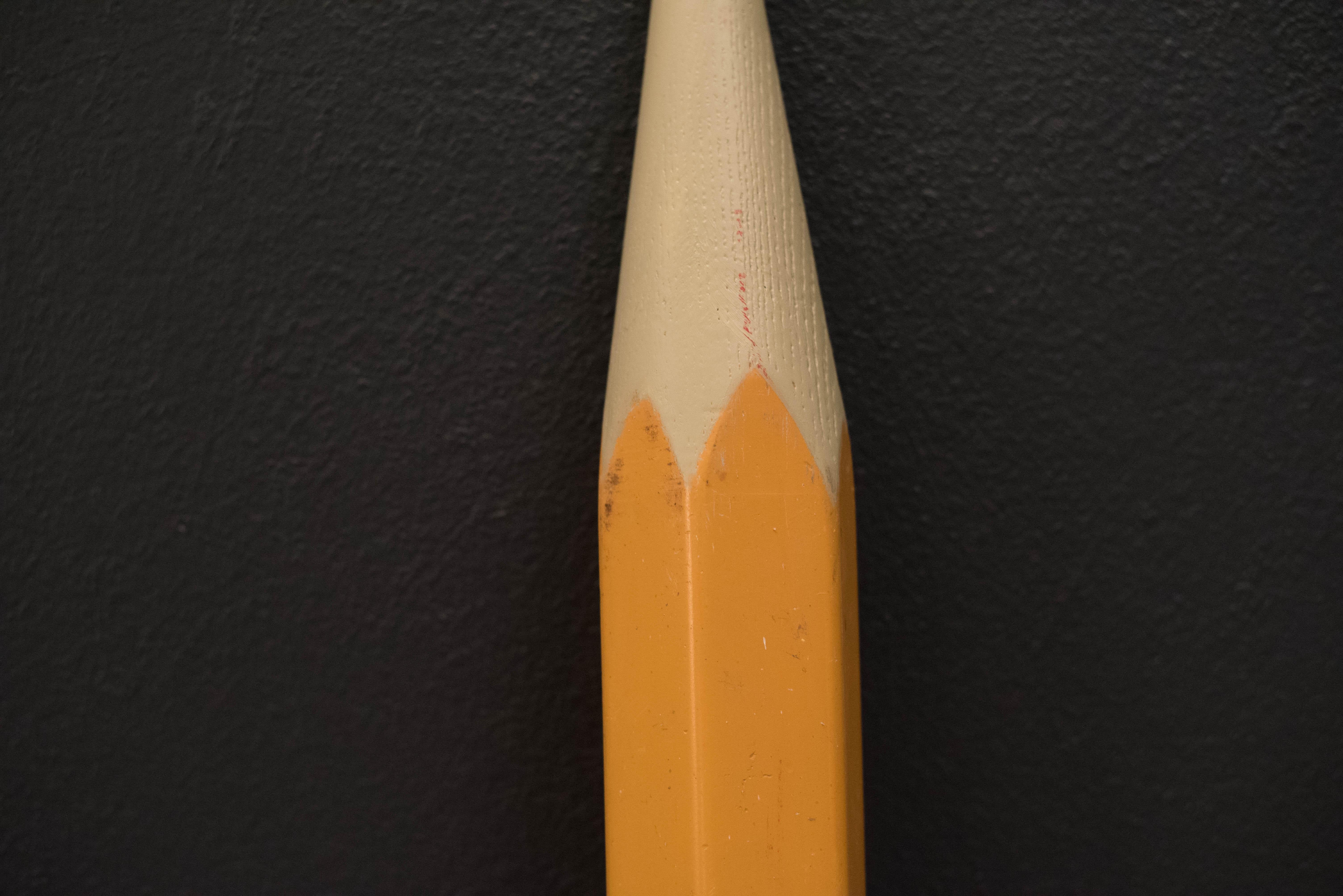 Oversized Vintage Pop Art Pencil In Good Condition In San Jose, CA